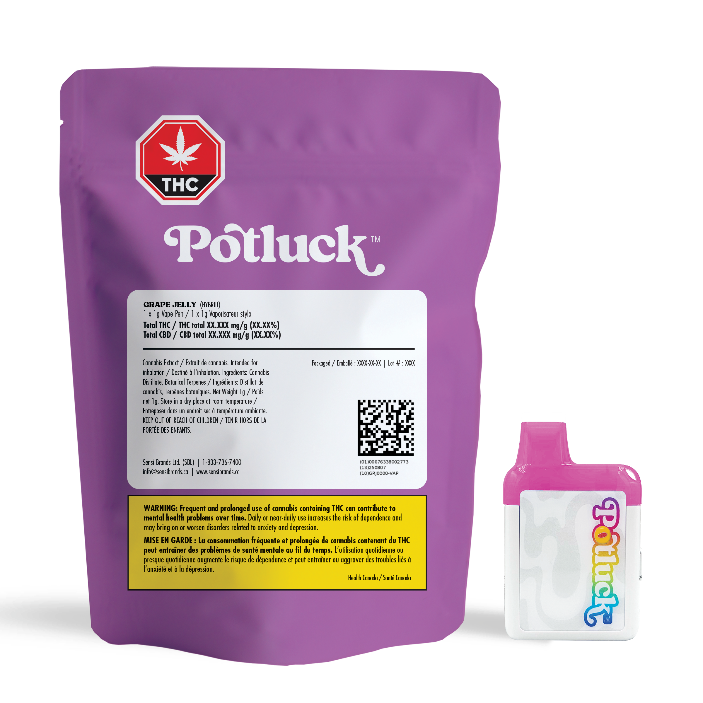 Potluck Grape Jelly NEW Chubbyz Disposable Vape