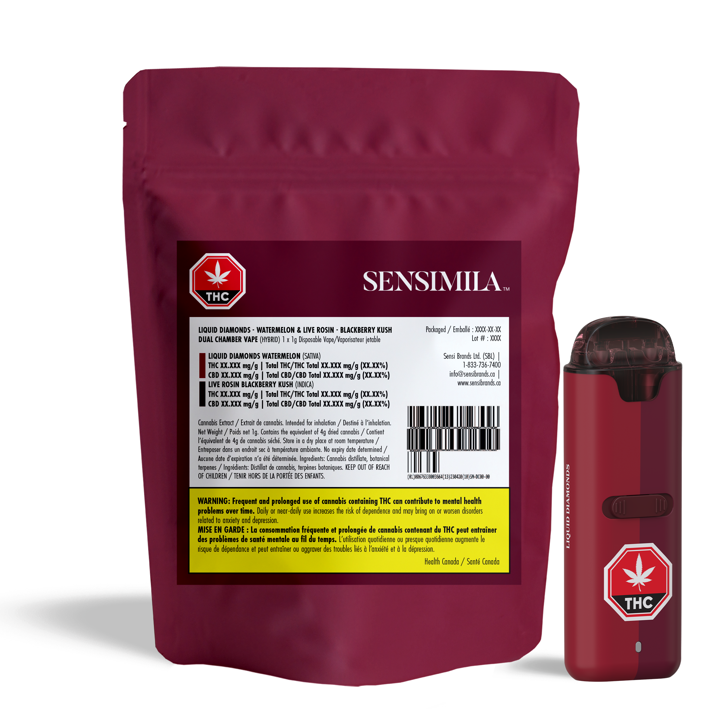 Sensimila Dual Chamber Disposable Vape