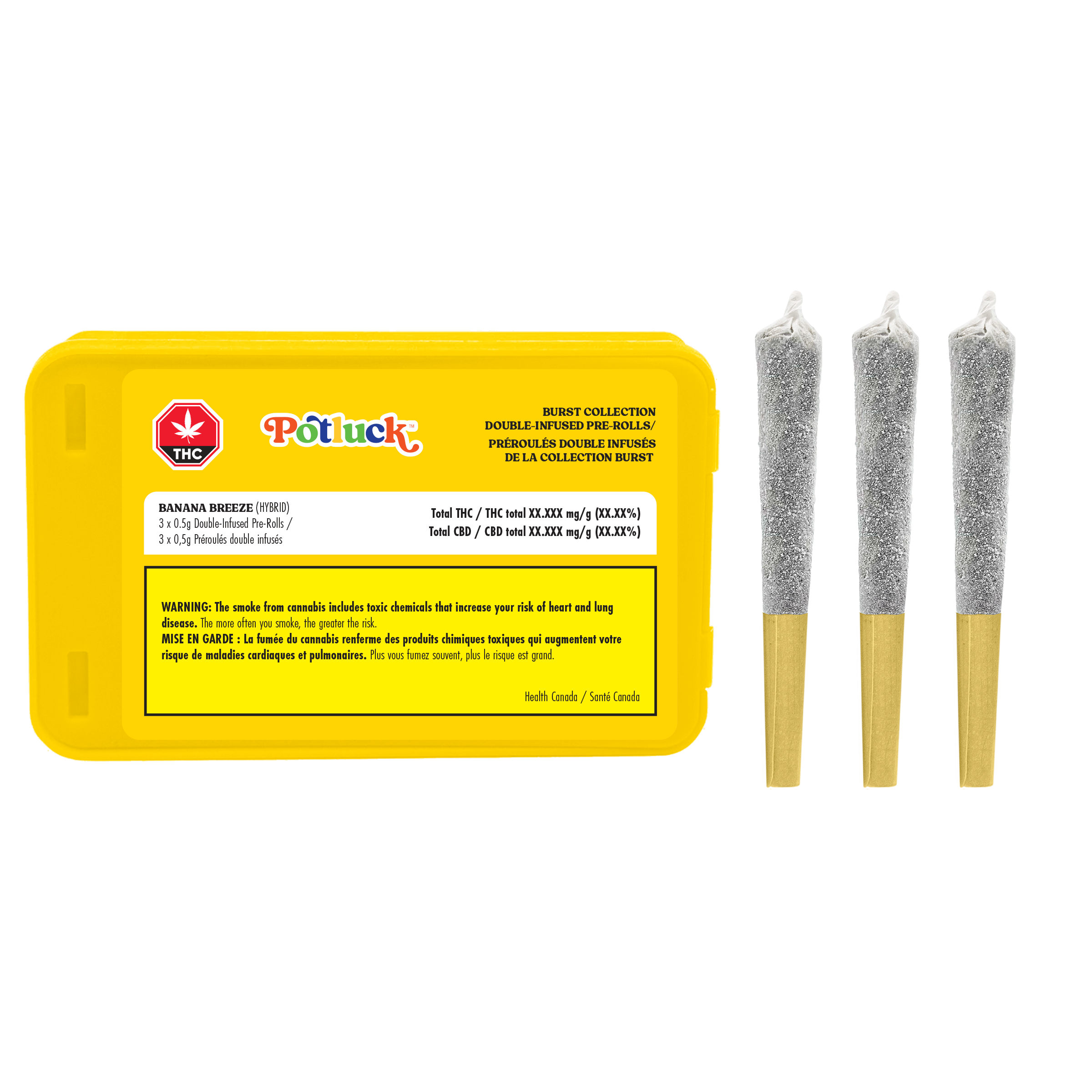 Potluck Banana Breeze Infused (Diamond Coated)