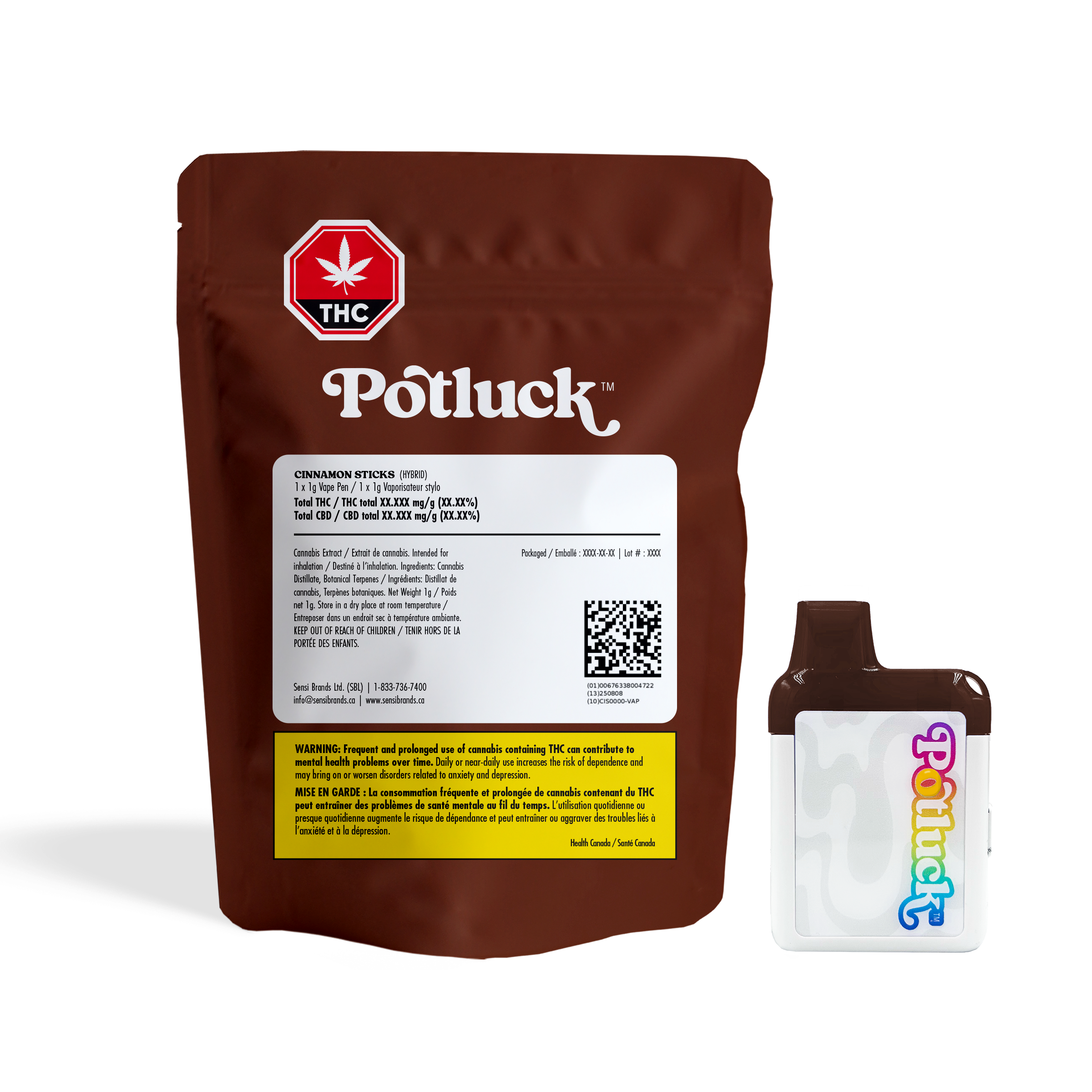 Potluck Cinnamon Sticks NEW Chubbyz Disposable Vape