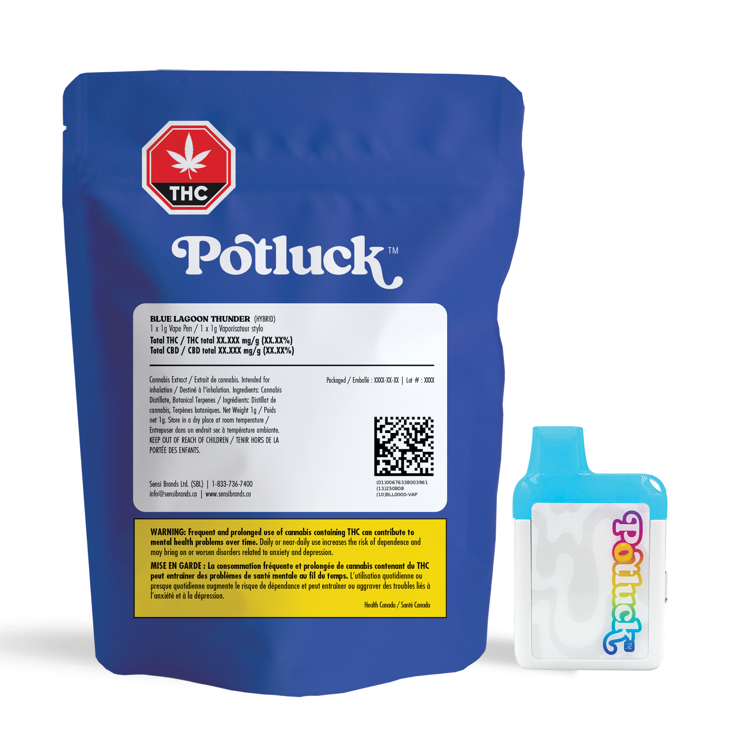 Potluck Blue Lagoon NEW Chubbyz Disposable Vape