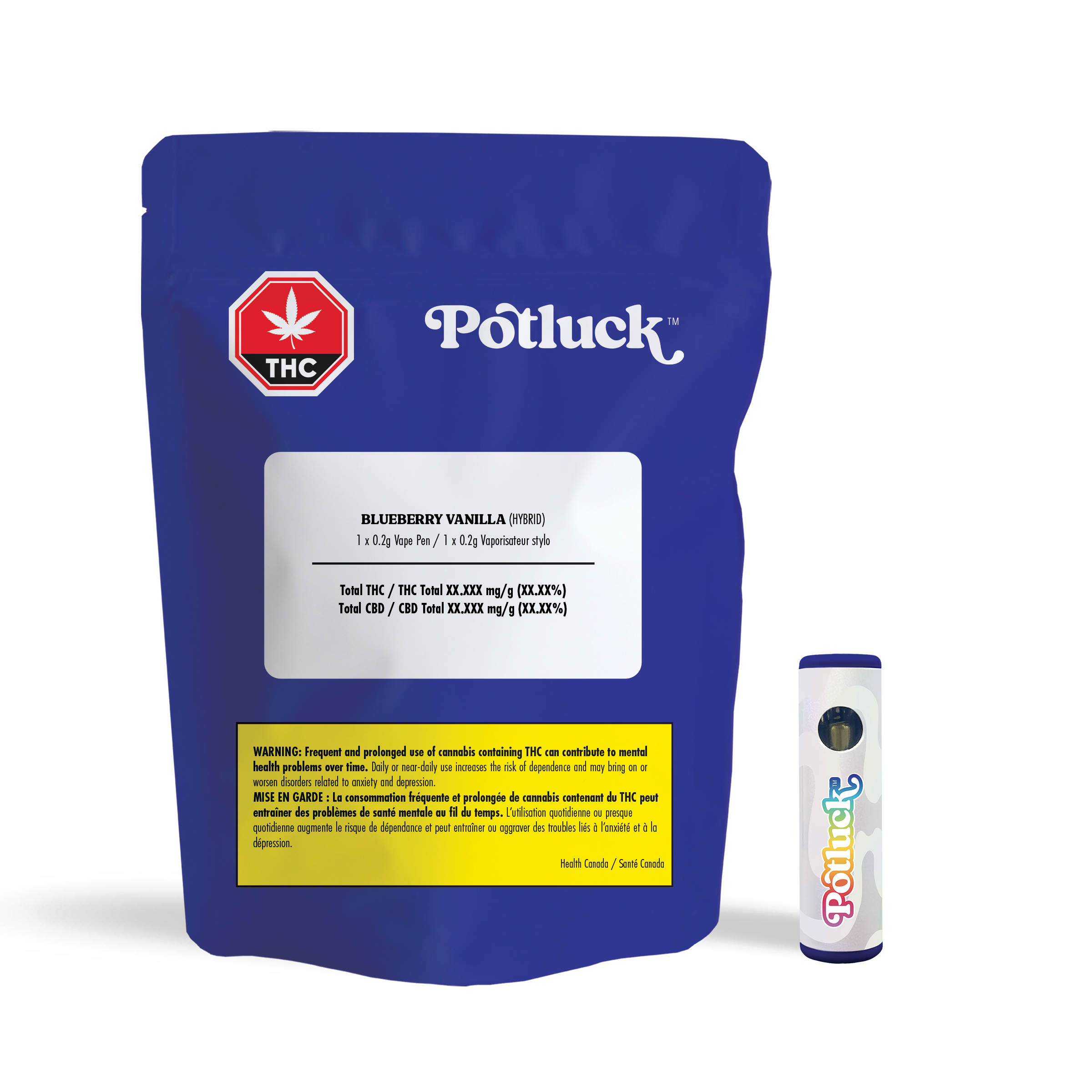 Potluck Blueberry Vanilla POPZ Disposable Vape